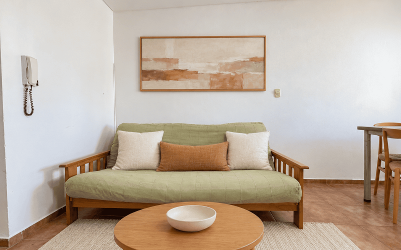 Sala comedor con futón, TV y planta-3 (1)